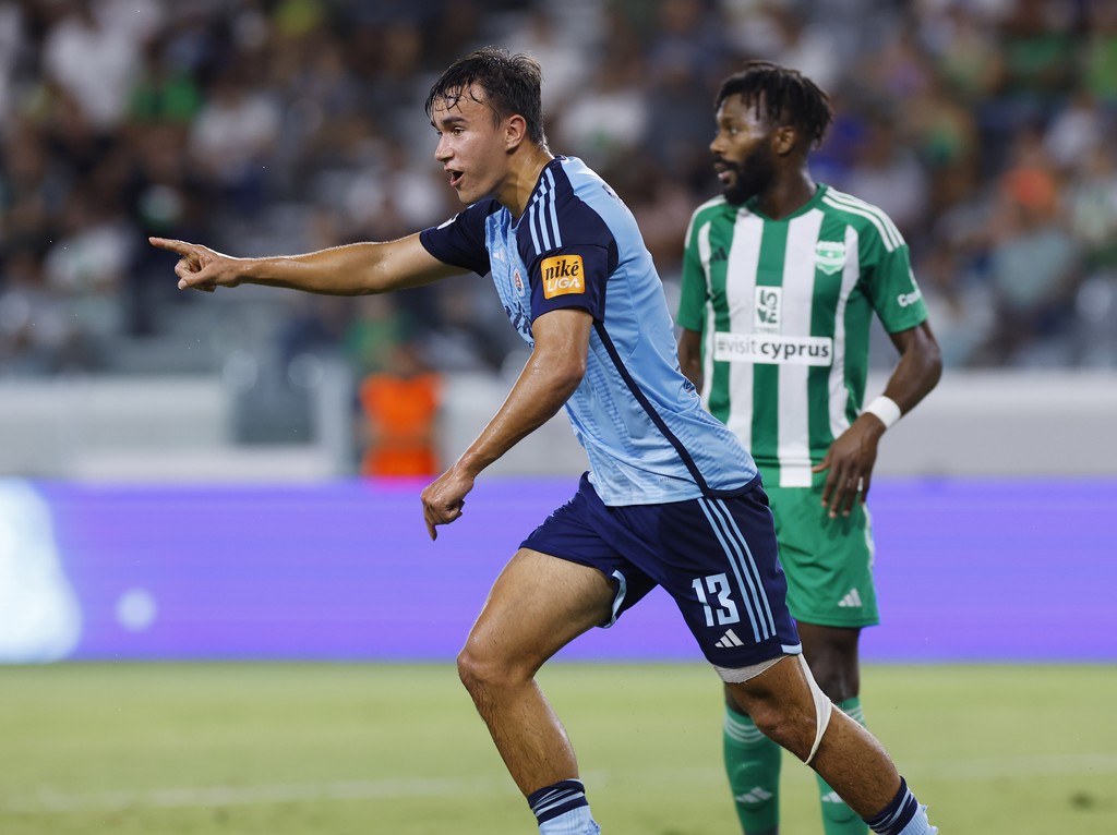 Dávid Strelec sa teší z gólu