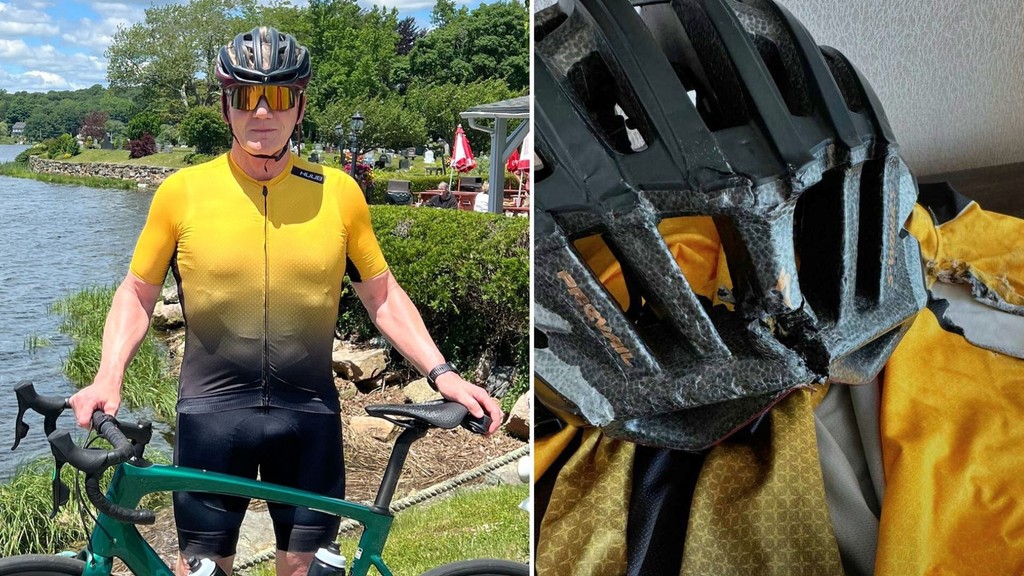 Svetoznámy šéfkuchár zverejnil snímku svojej prilby pri nehode. 