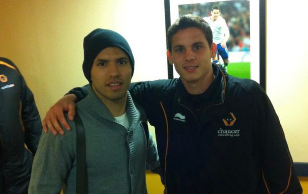 Kristián Koštrna so Sergiom Aguerom