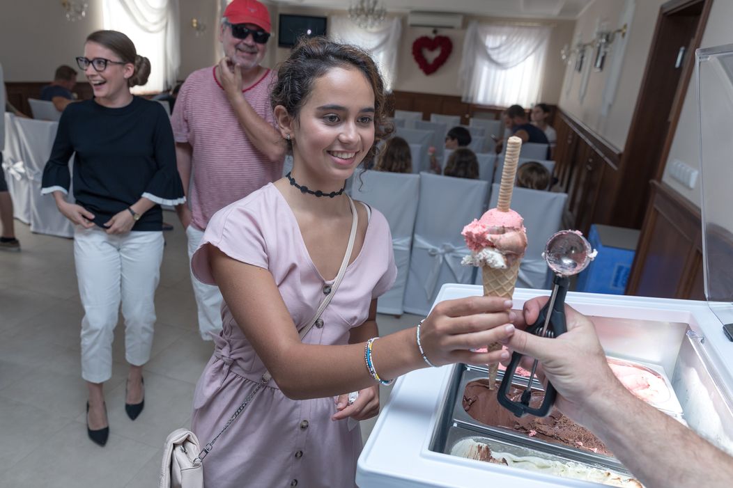 Osviežujúca pauza počas nakrúcania Oteckov