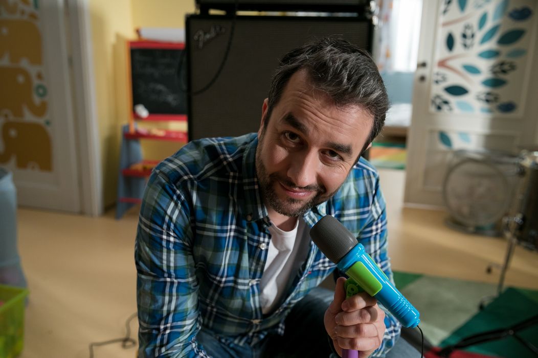 Vlado Kobielsky ako Marek a so synom Marečkom