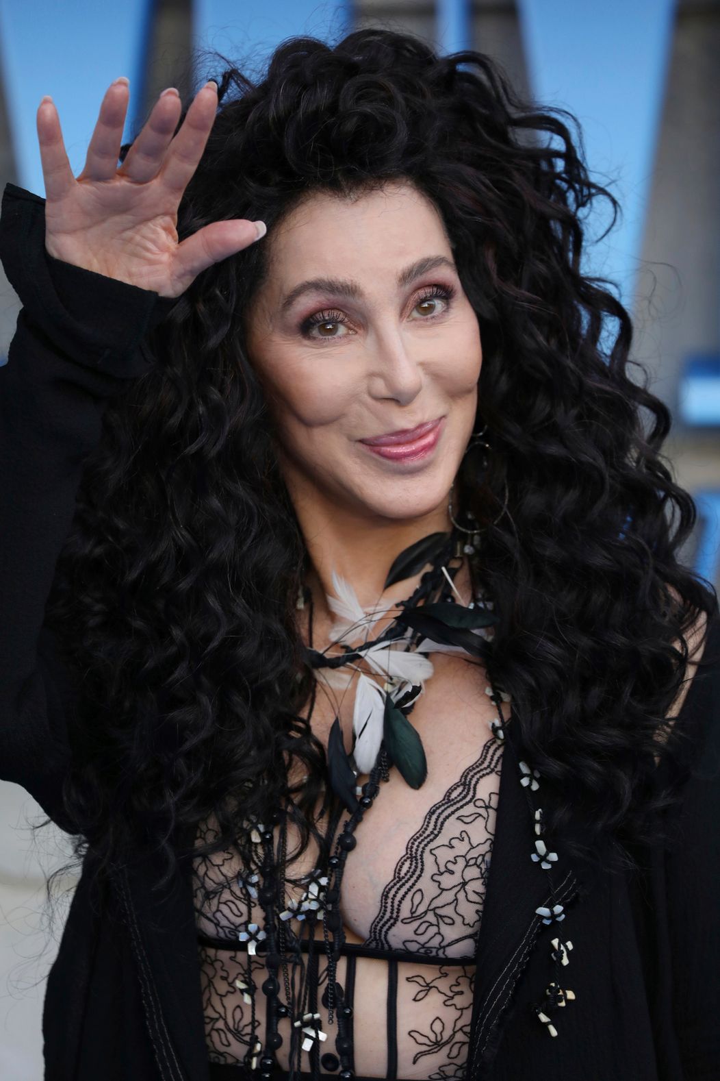 Cher na londýnskej premiére muzikálu Mamma Mia! Here We Go Again