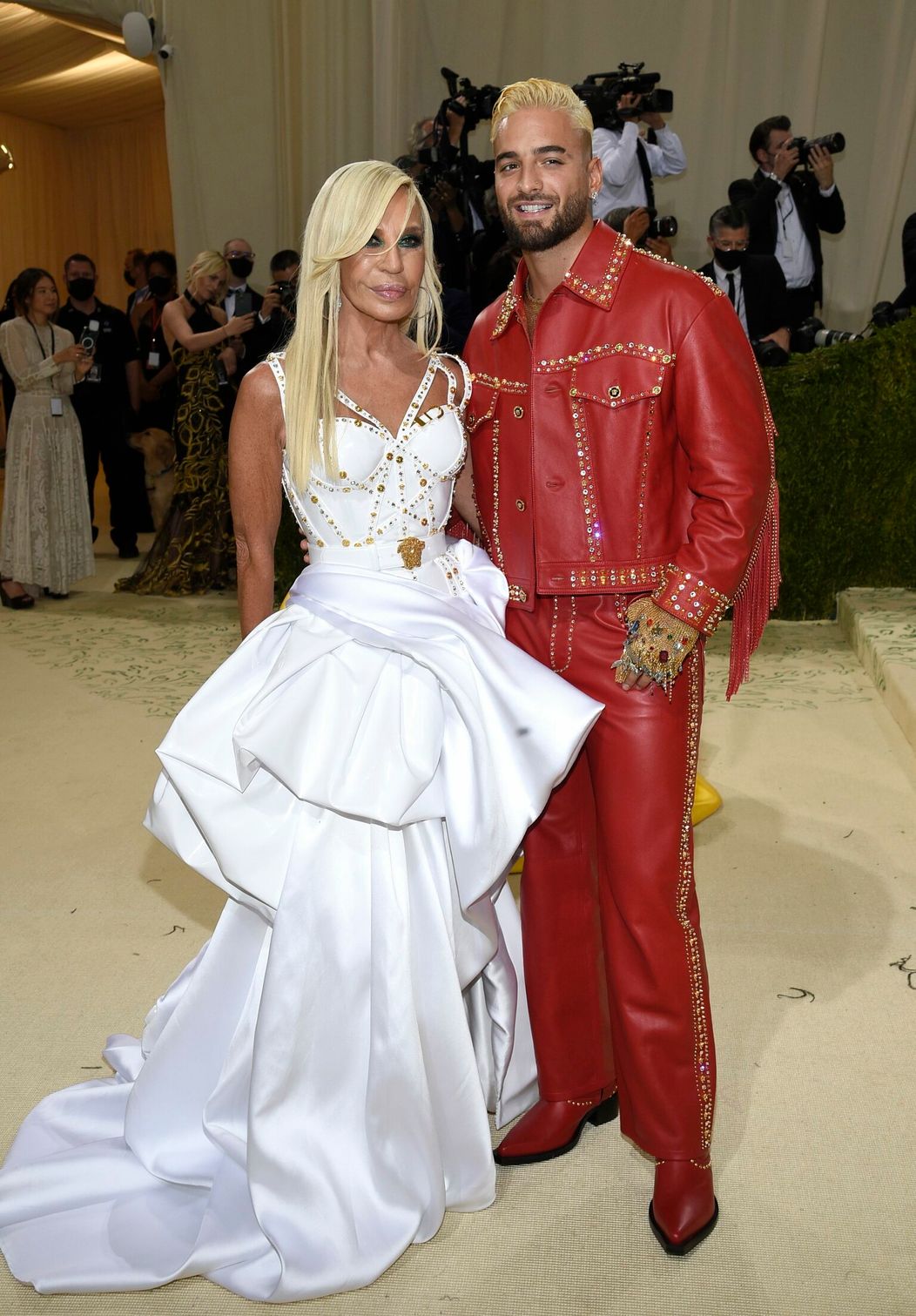 Donatella Versace a Maluma na MET Gala 2021