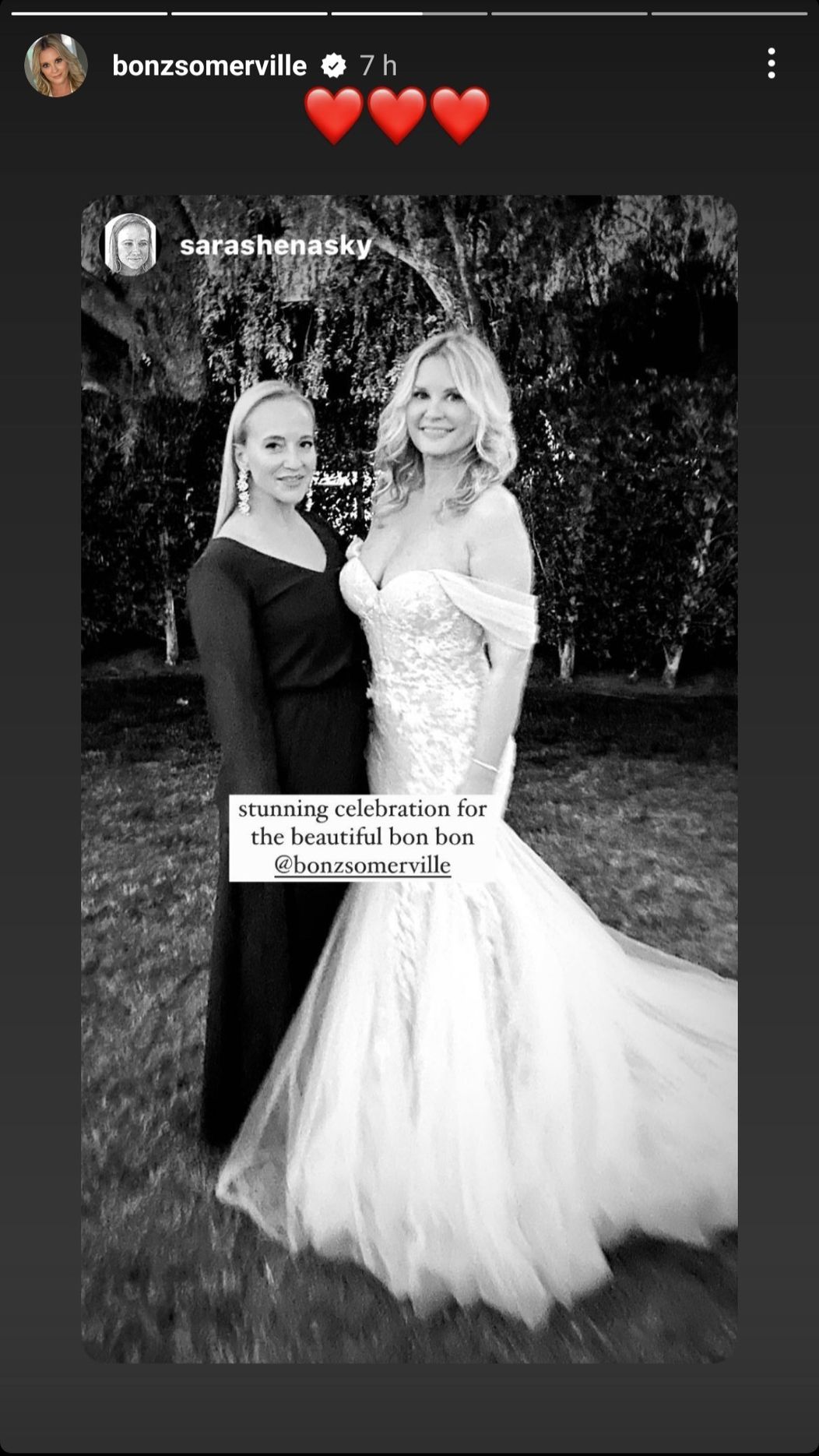 Herečka Bonnie Somerville ako nevesta