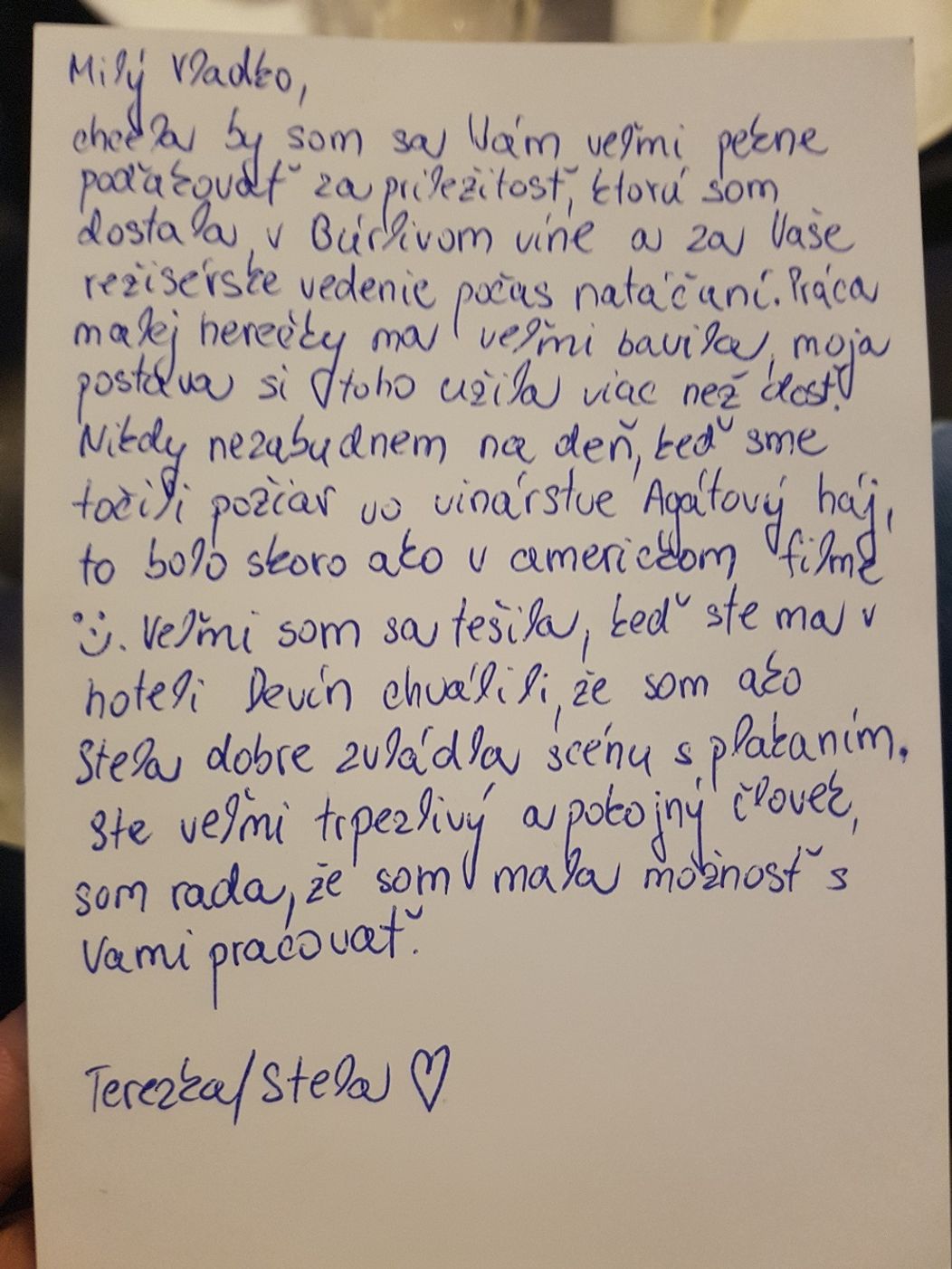 Odkaz Terezky Heftyovej režisérovi Vladovi Fischerovi