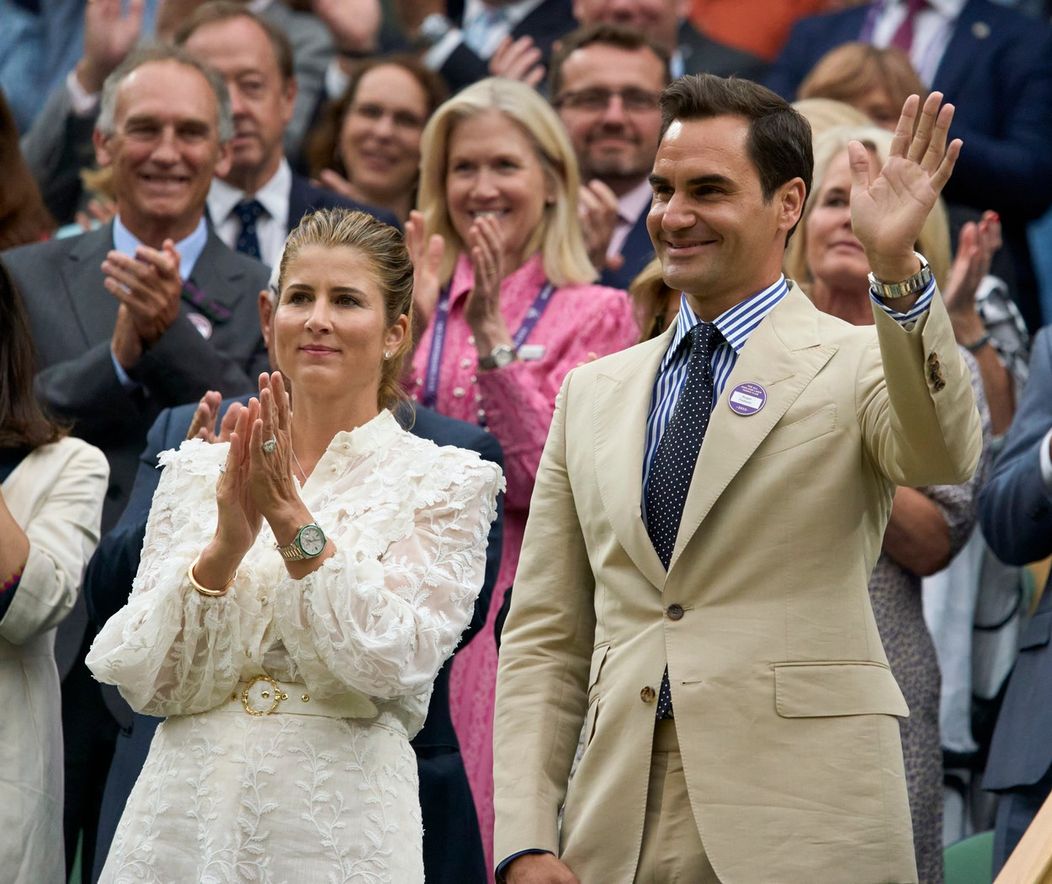 Roger Federer s manželkou Mirkou