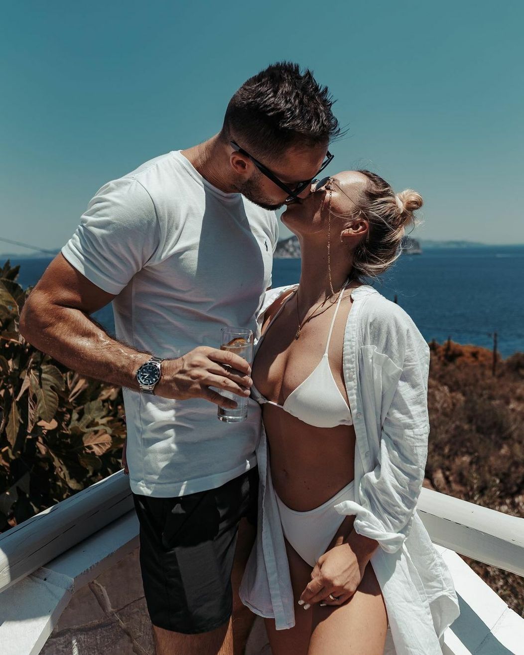 Tereza a Milan na dovolenke v Grécku