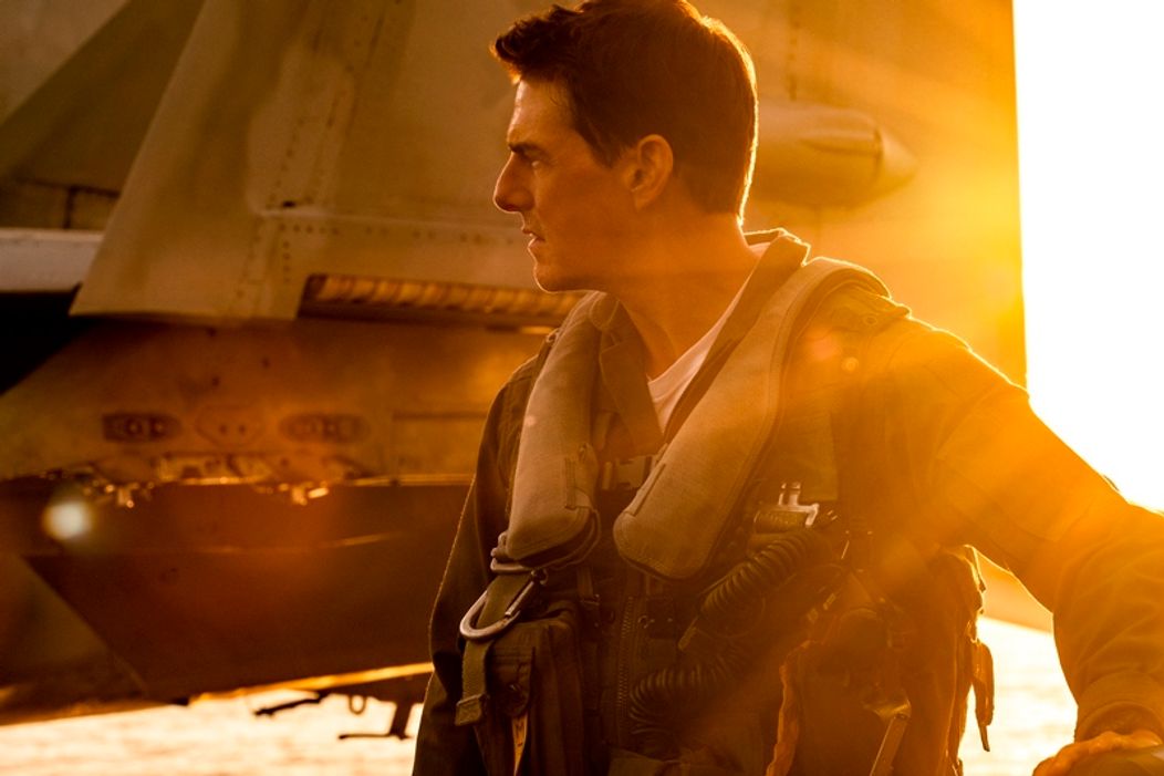 Tom Cruise vo filme Top Gun: Maverick