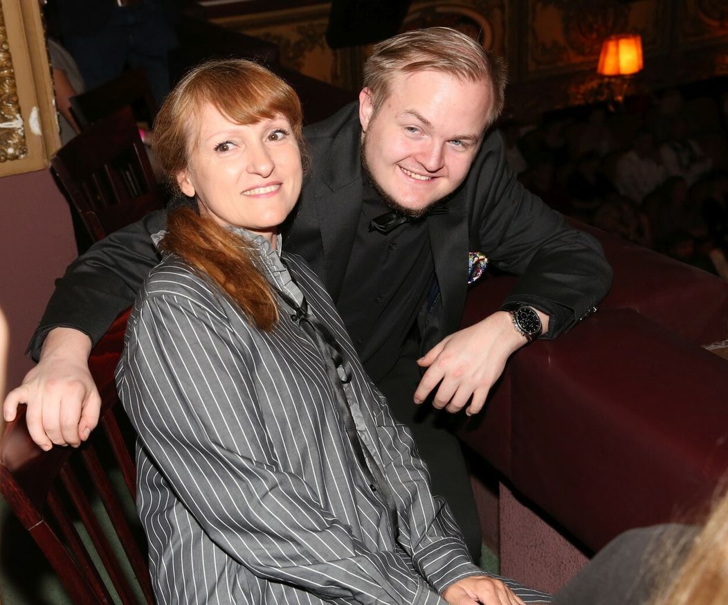 Artur Štaidl s tetou Ivanou