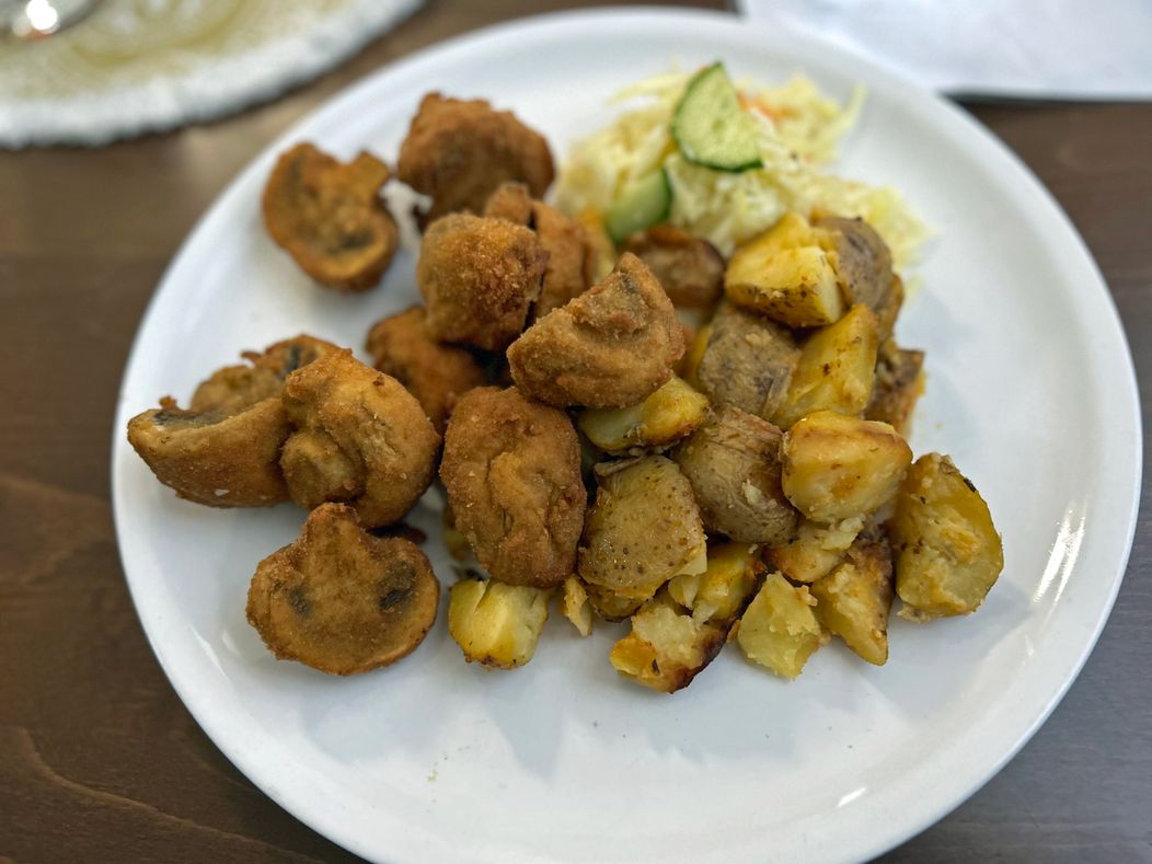 Na nože - Vyprážané šampiňóny