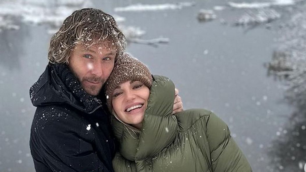 Pavel Nedvěd a Dara Rolins