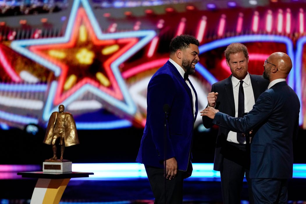 Princ Harry na odovzdávaní cien NFL