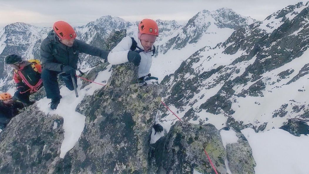 Zuzka spolu s manželom Edom vystúpila počas premeny na Lomnický štít.