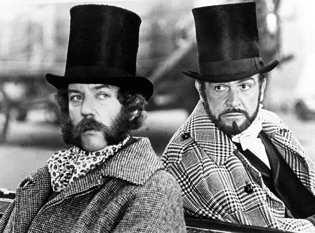 Donald Sutherland na snímke z roku 1978 vo filme Veľká vlaková lúpež so Seanom Connerym.