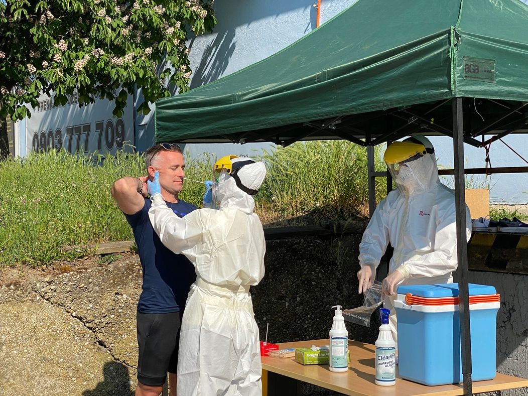 Testovanie COVID-19 pred natáčaním