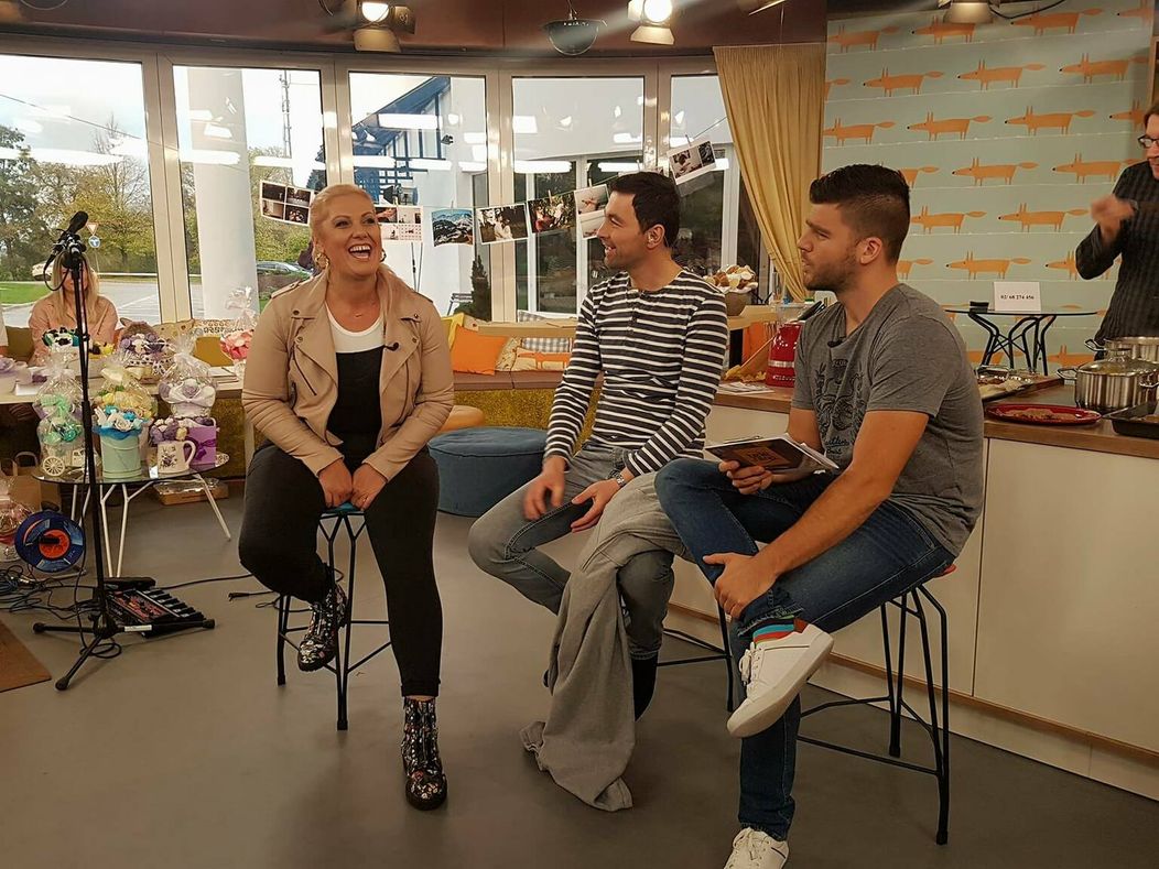 Miriam v Teleráne s Darom a Tomášom