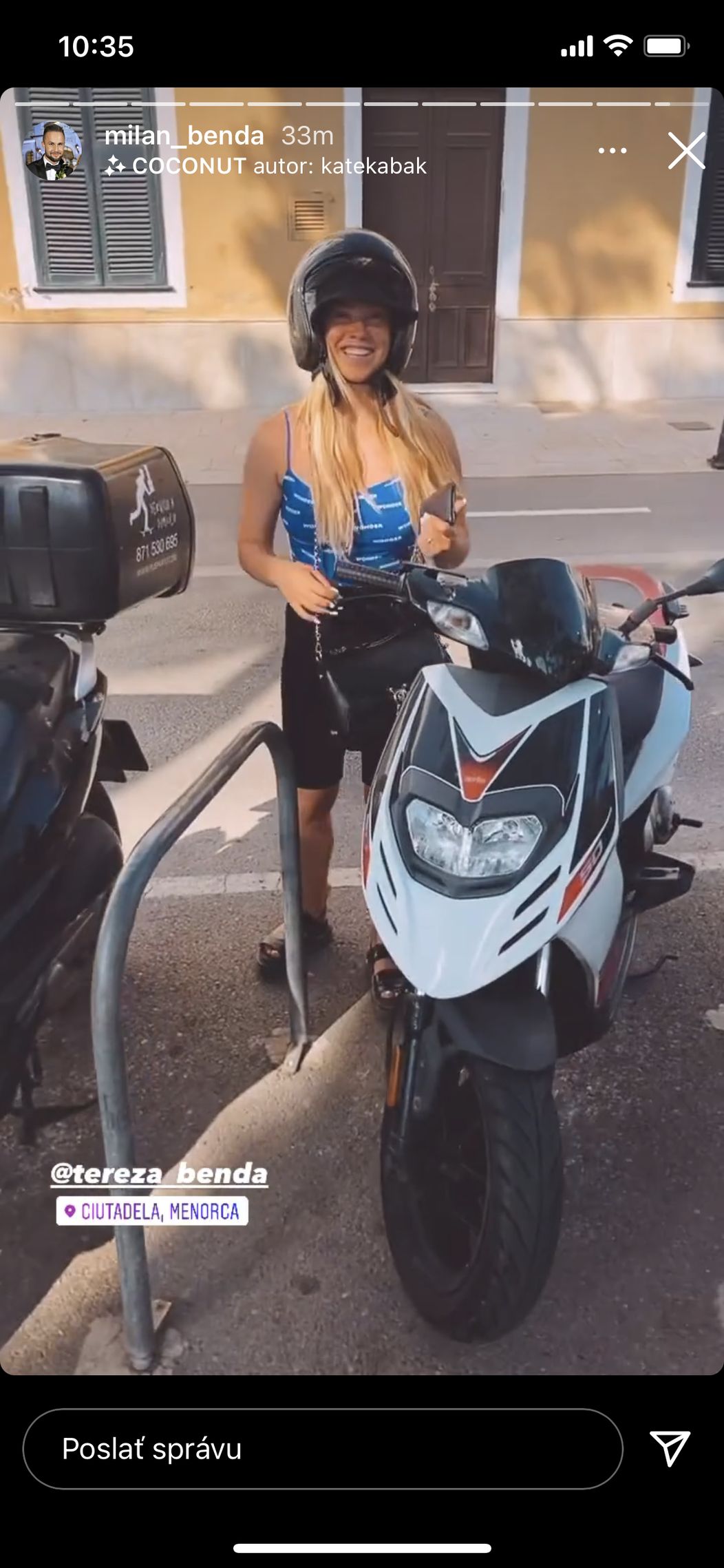Tereza a Milan na Menorke
