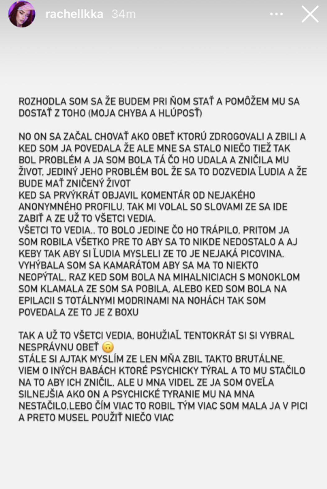 Ráchel Karnižová zverejnila fotky po bitke a správy plné vulgarizmov