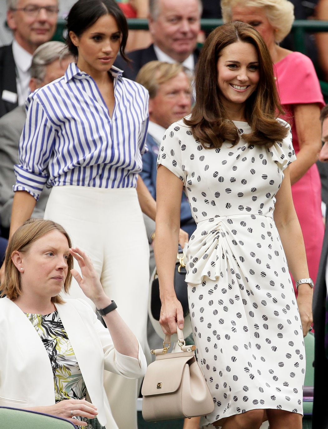 Kate Middleton (36) a Meghan Markle (36) na ženskom finále Wimbledonu.