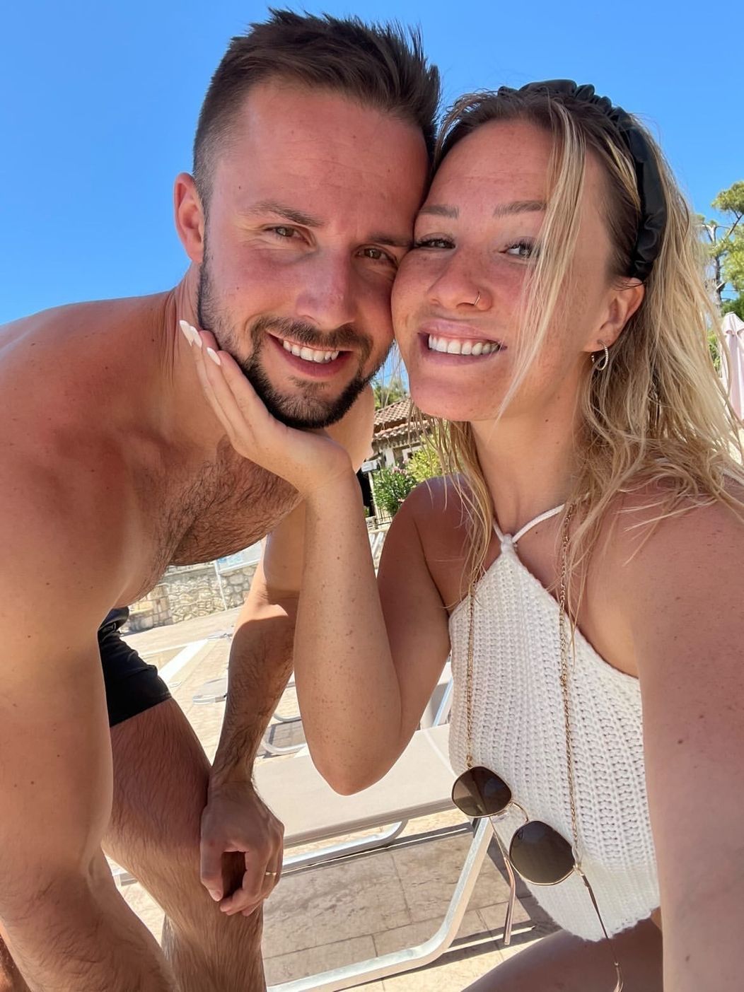 Tereza a Milan na dovolenke v Grécku