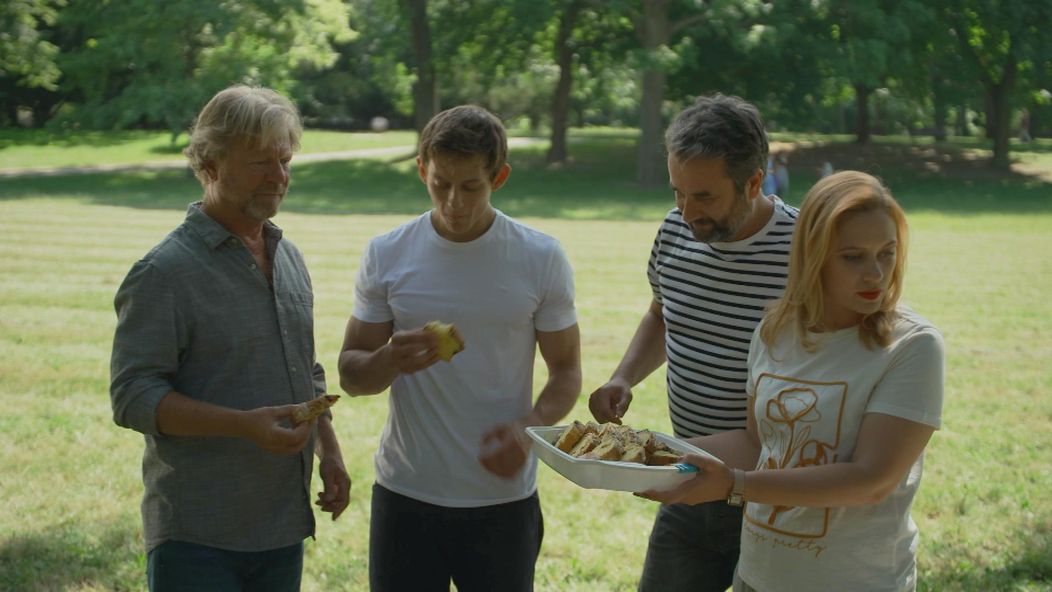 Zuzana v parku odpadla