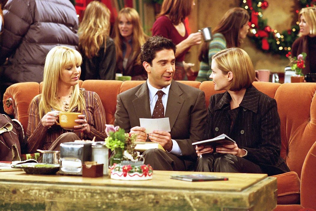 Lisa Kudrow, David Schwimmer a Bonnie Somerville v seriáli Priatelia