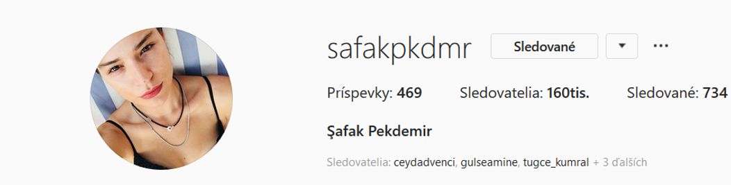 Şafak Pekdemir si zo sociálnej siete odstránila manželovo priezvisko.