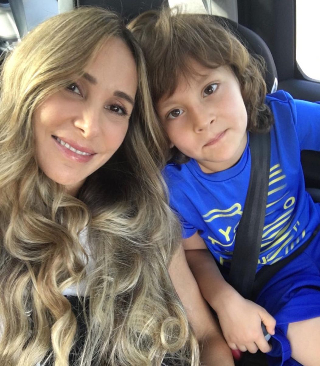 Natalia Streignard s dcérkou Giou a synčekom Jacquesom