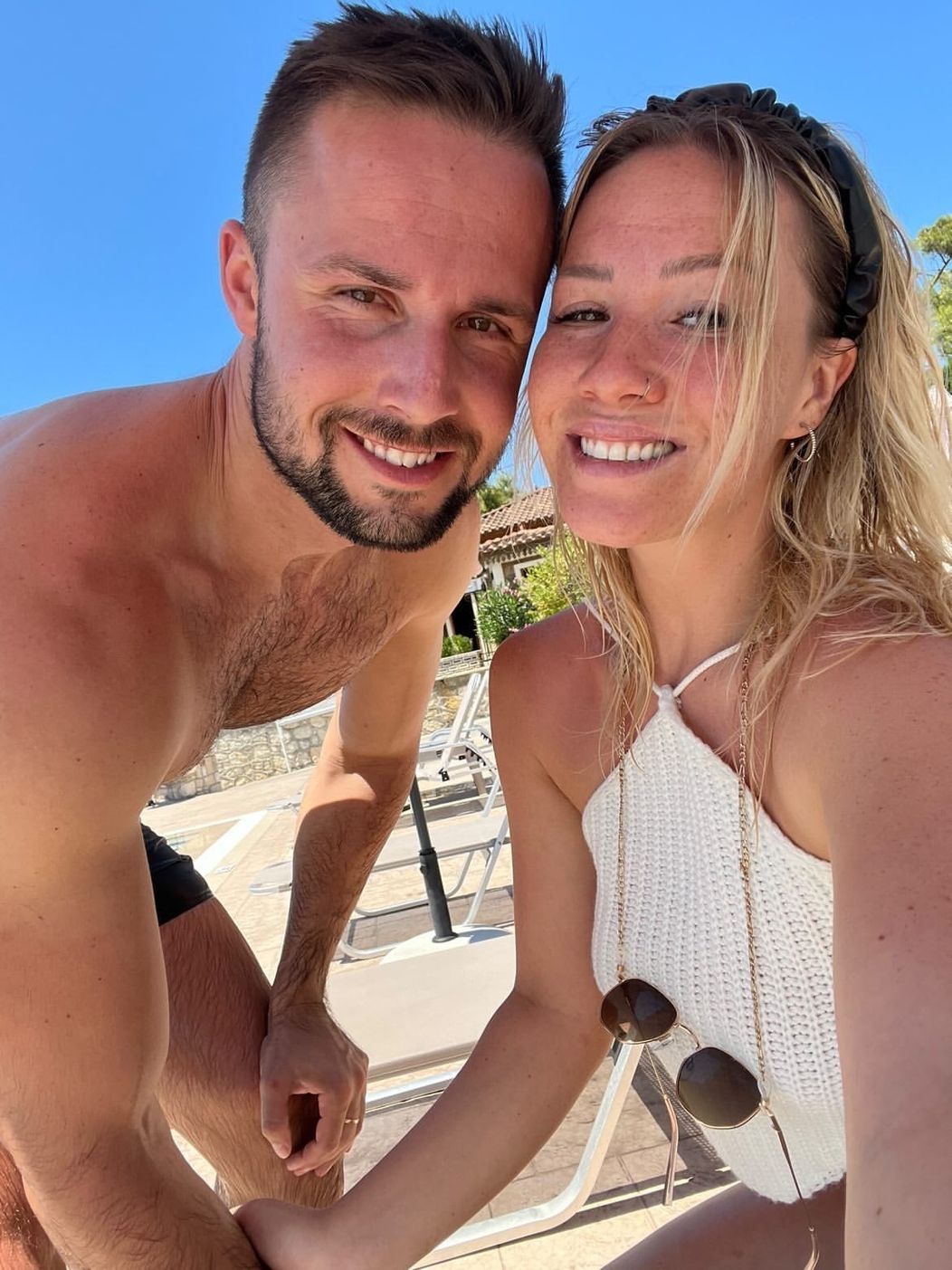 Tereza a Milan na dovolenke v Grécku