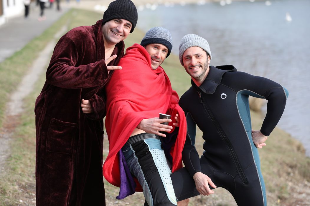 Oteckovia sa chceli otužovať.