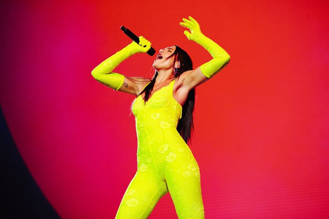 Dua Lipa počas koncertu v americkom Seattli