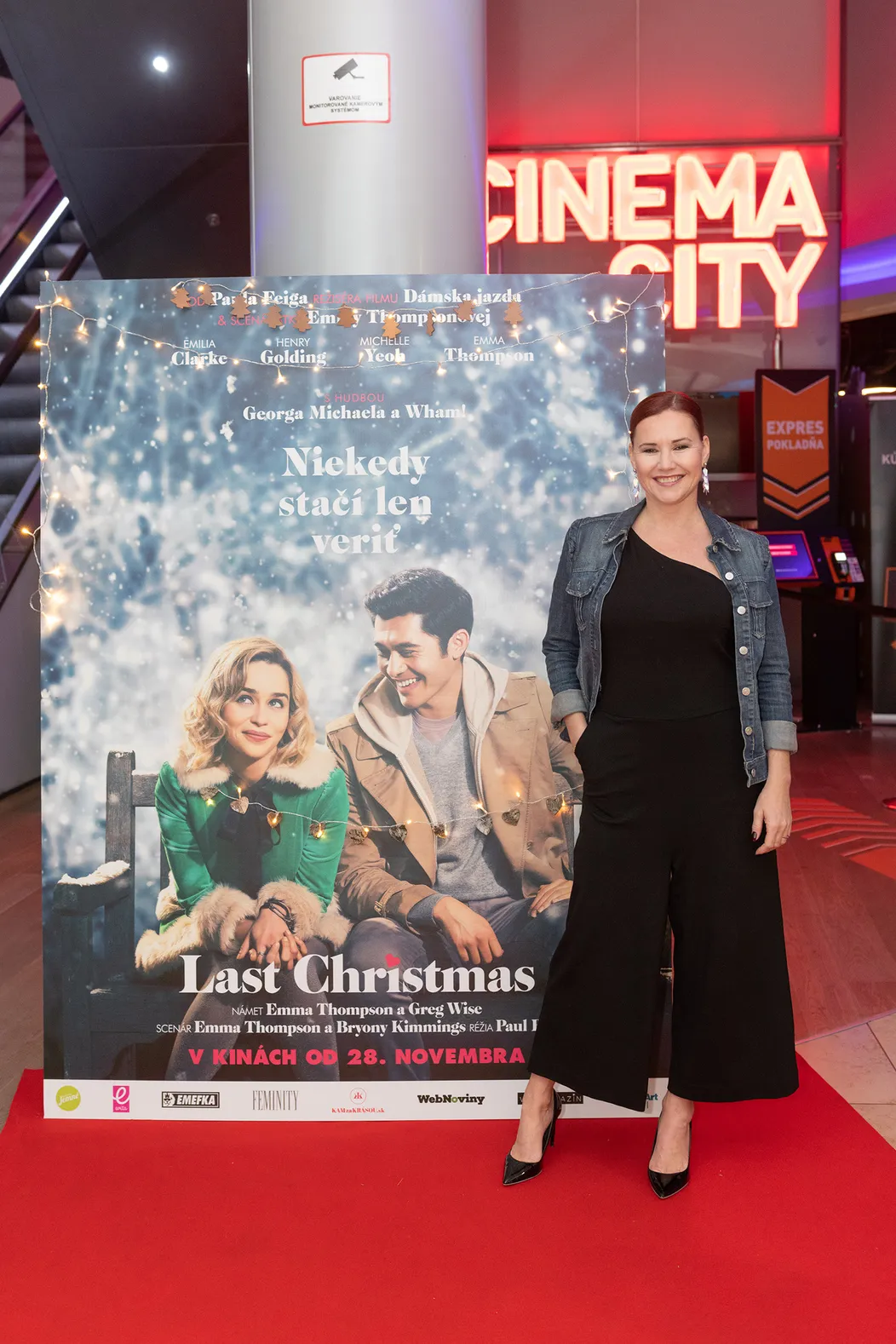 Barbora Krajčírová na premiére filmu Last Christmas