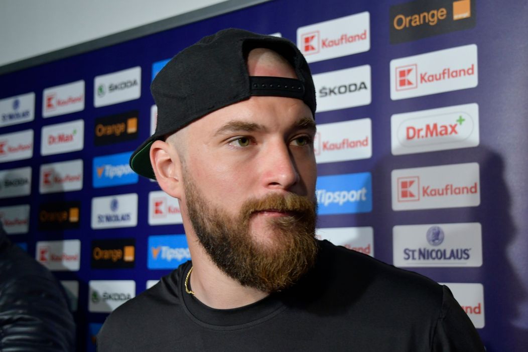 Brankár Marek Čiliak na zraze reprezentácie počas prípravy pred MS.