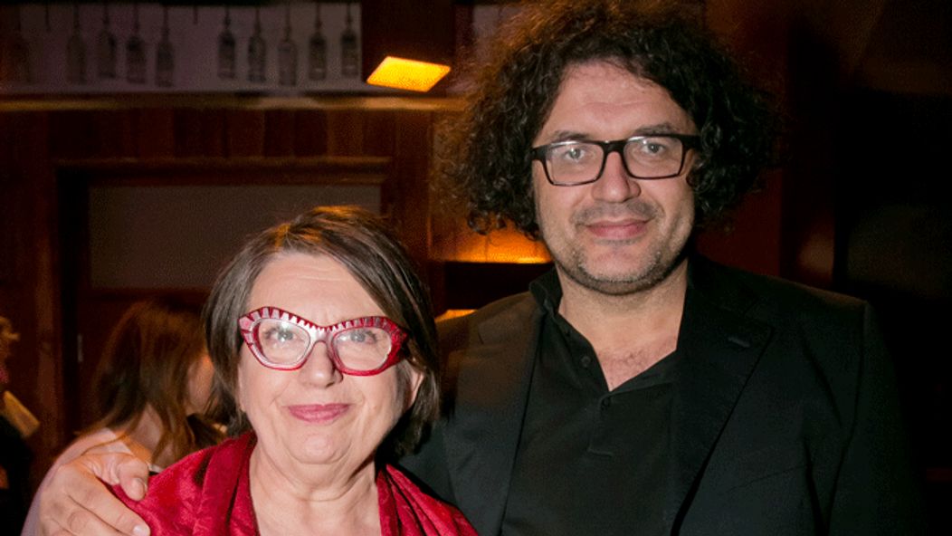 Peter Núňez so Zuzanou Kronerovou na projekcii filmu Všetko alebo nič v Jasnej