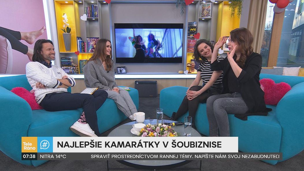 Dominika Kavaschová a Andrea Bučko v Teleráne