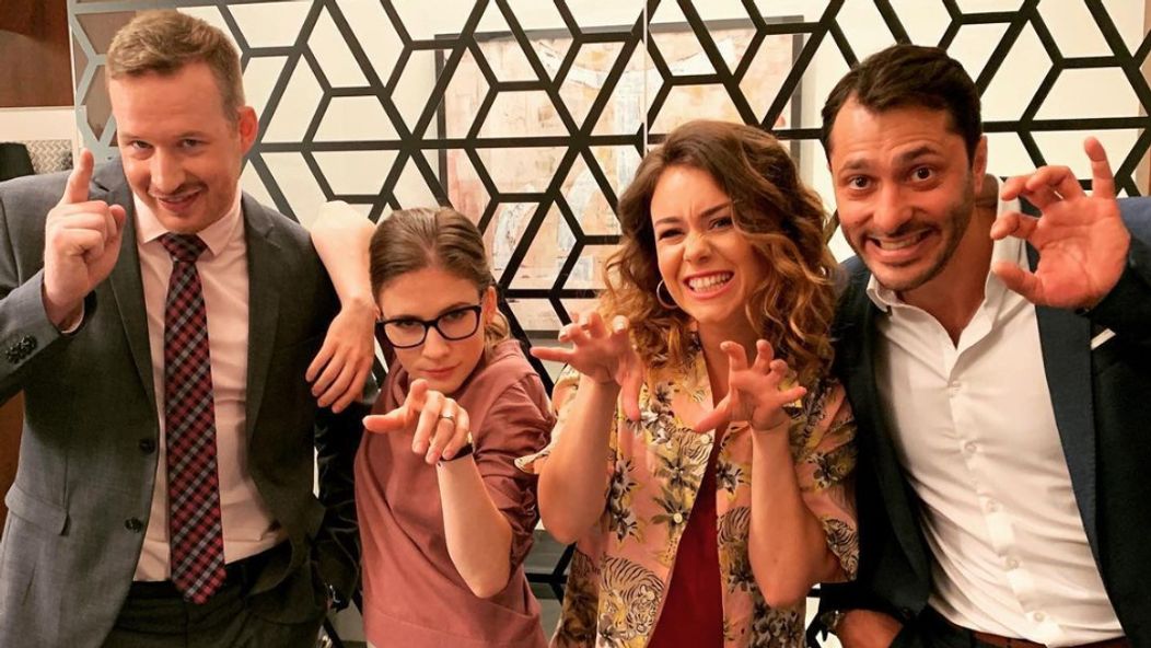 Roman Poláčik, Janka Kovalčíková, Dominika Kavaschová a Braňo Deák