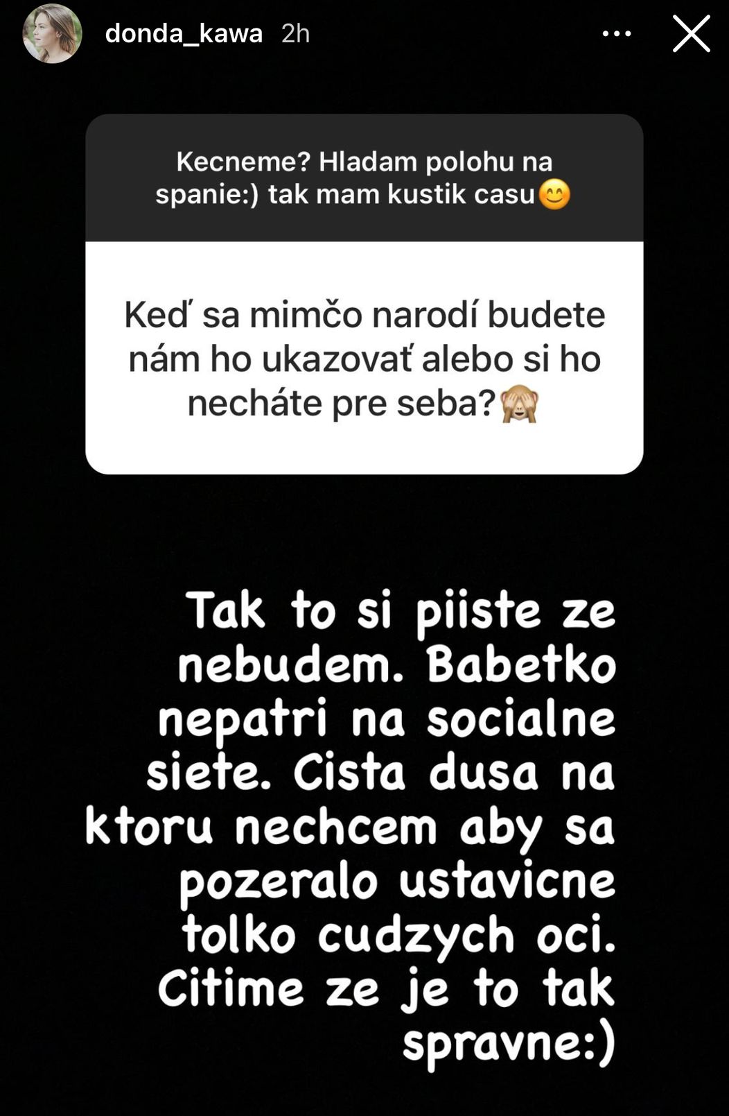 Dominika sa jasne vyjadrila, či bude zverejňovať fotky dcérky.
