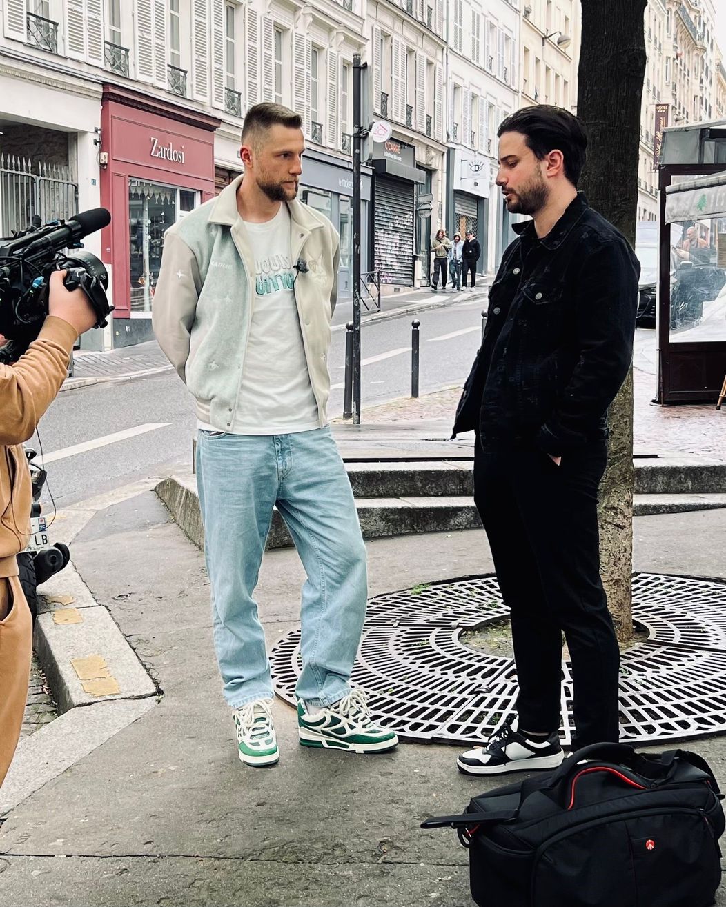 Kapitán Milan Škriniar a režisér Marek Prochác