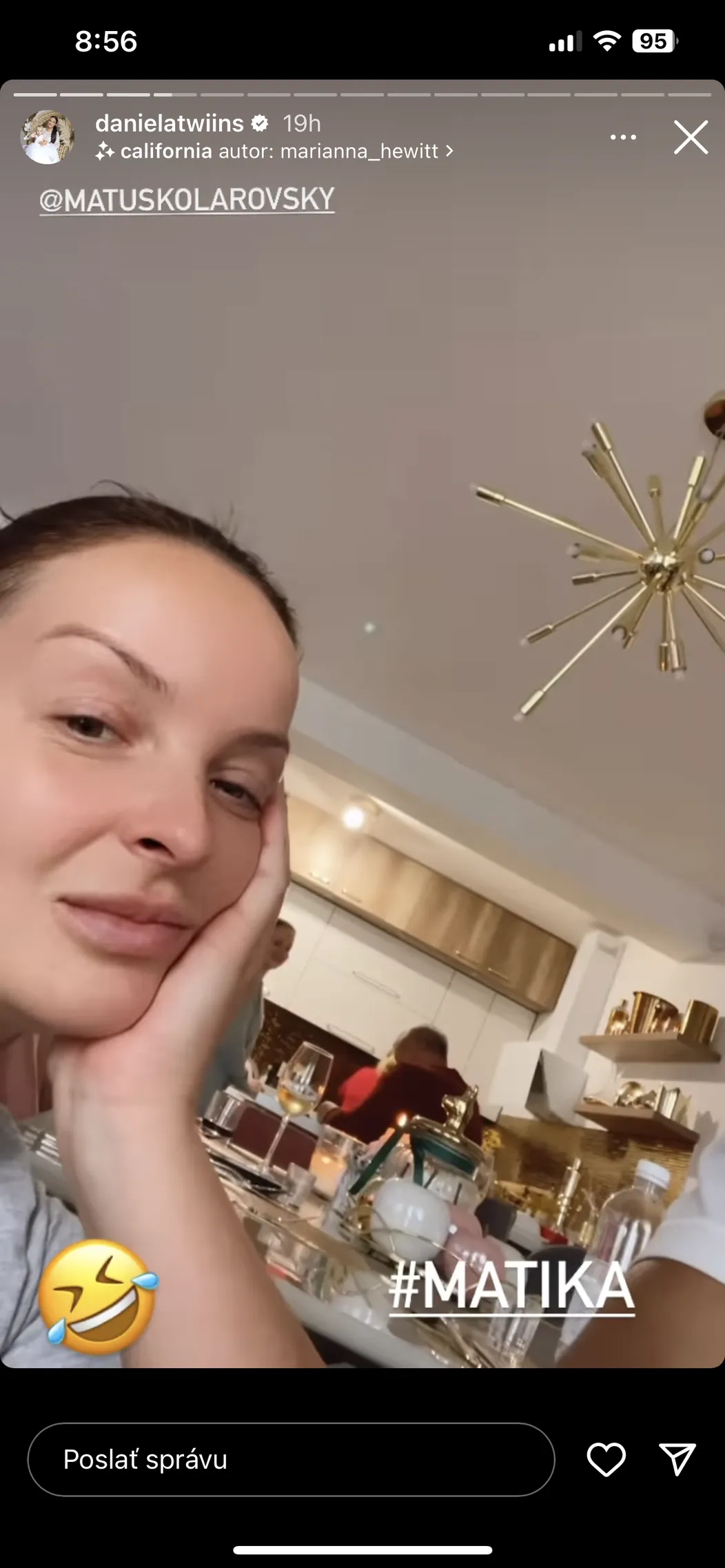 Daniela tiež pomáhala v domácnosti