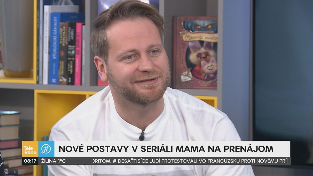 Marta Sládečková, Peter Brajerčík a Richard Autner v Teleráne