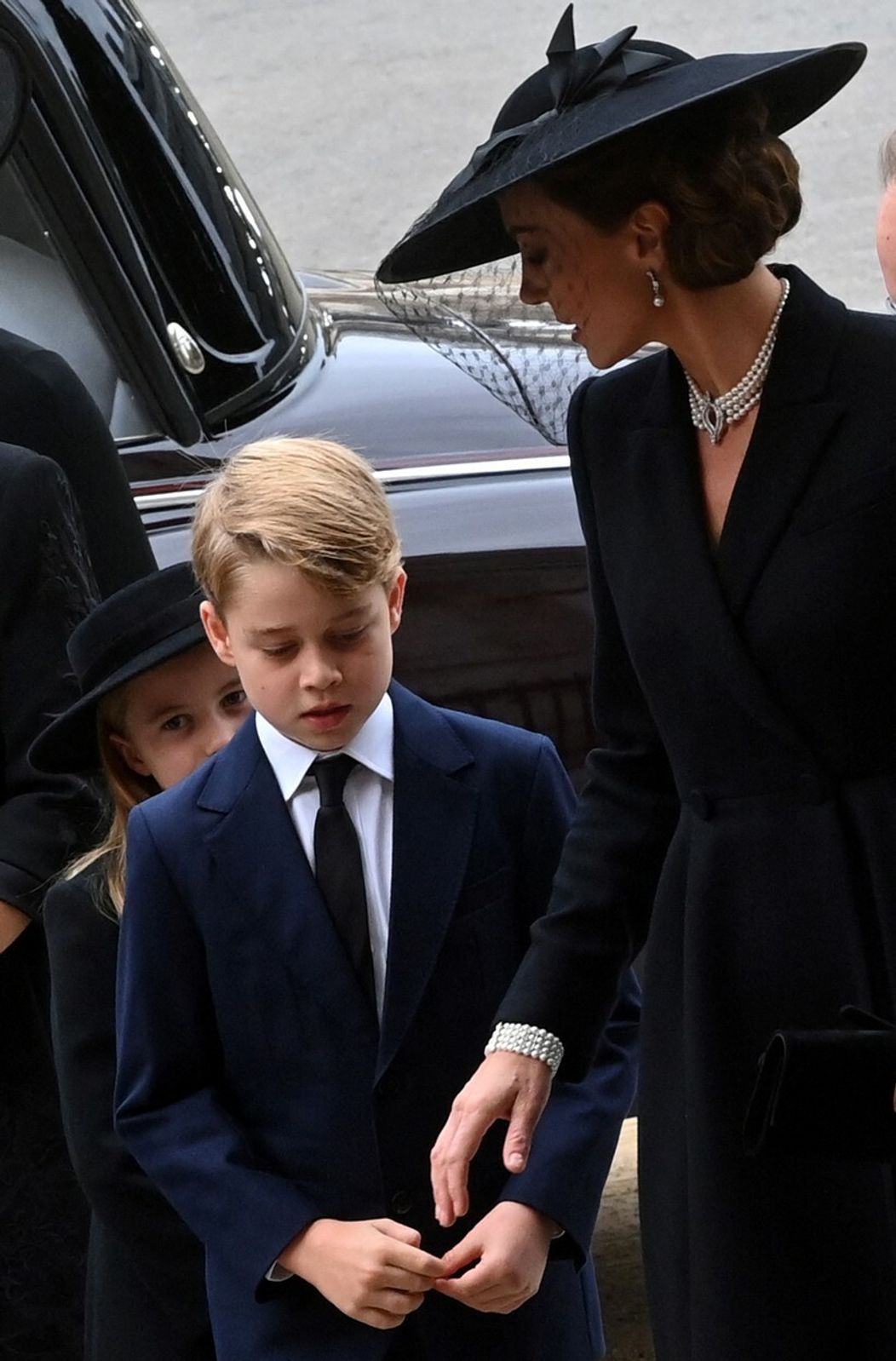 Princezná z Walesu na pohrebe