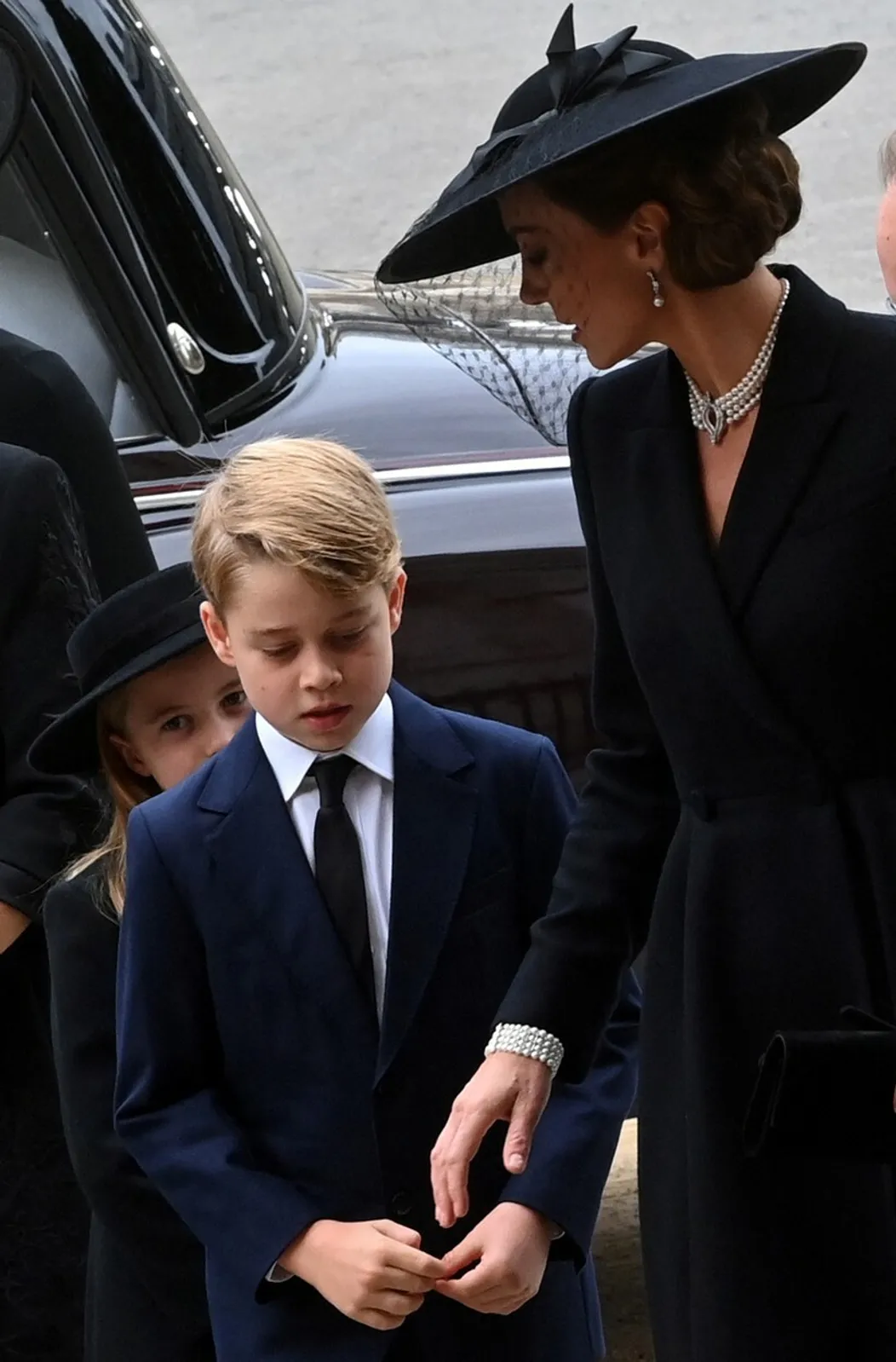 Princezná z Walesu na pohrebe