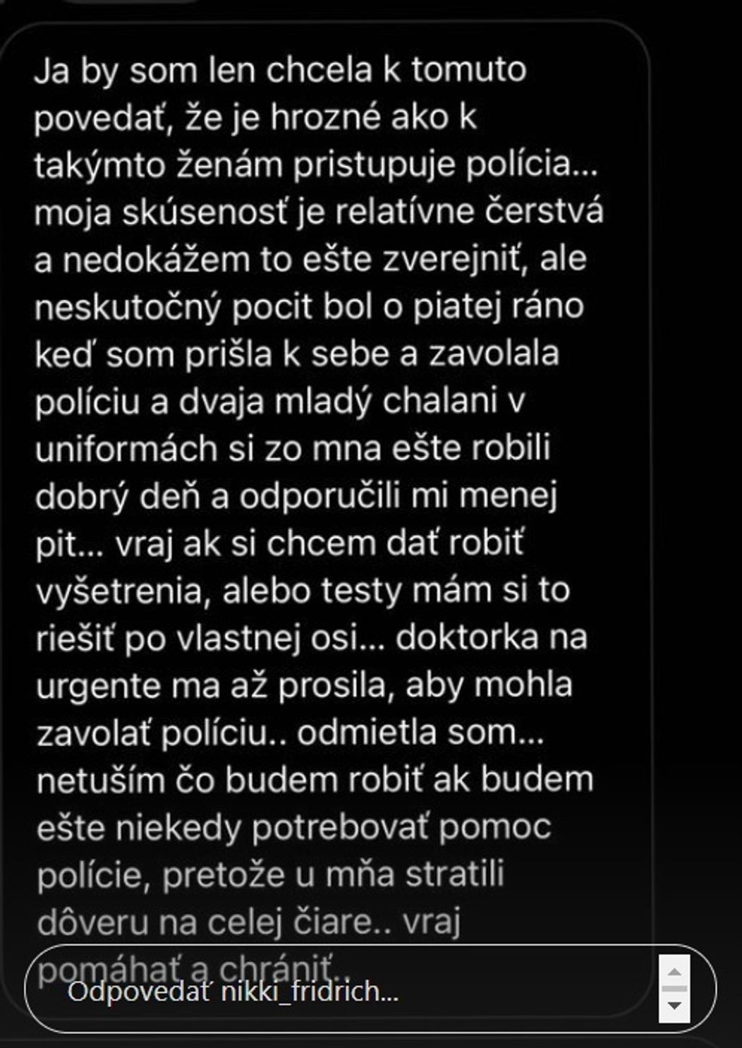 Nikole sa ozvali aj ďalšie obete