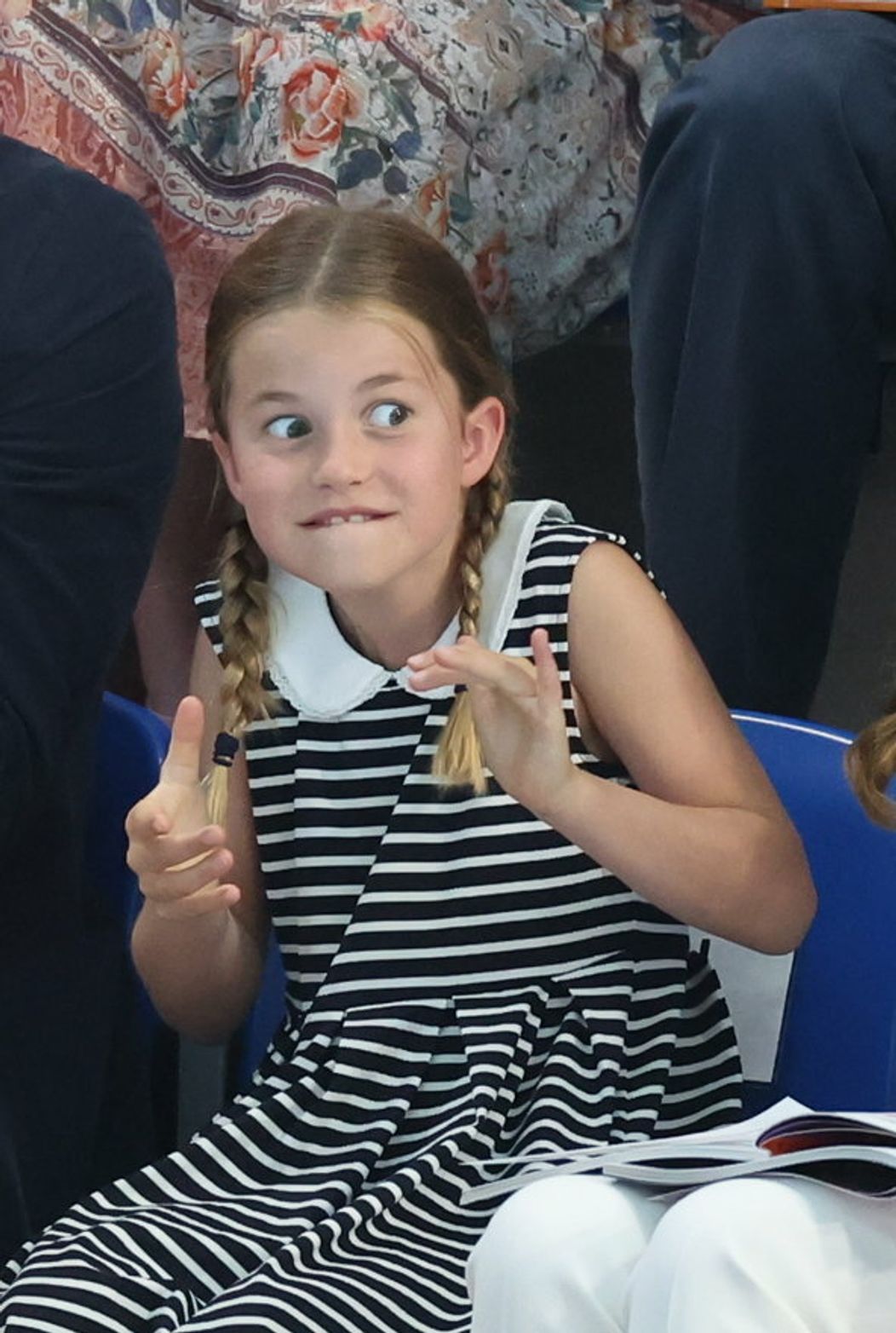Princezná Charlotte povzbudzovla