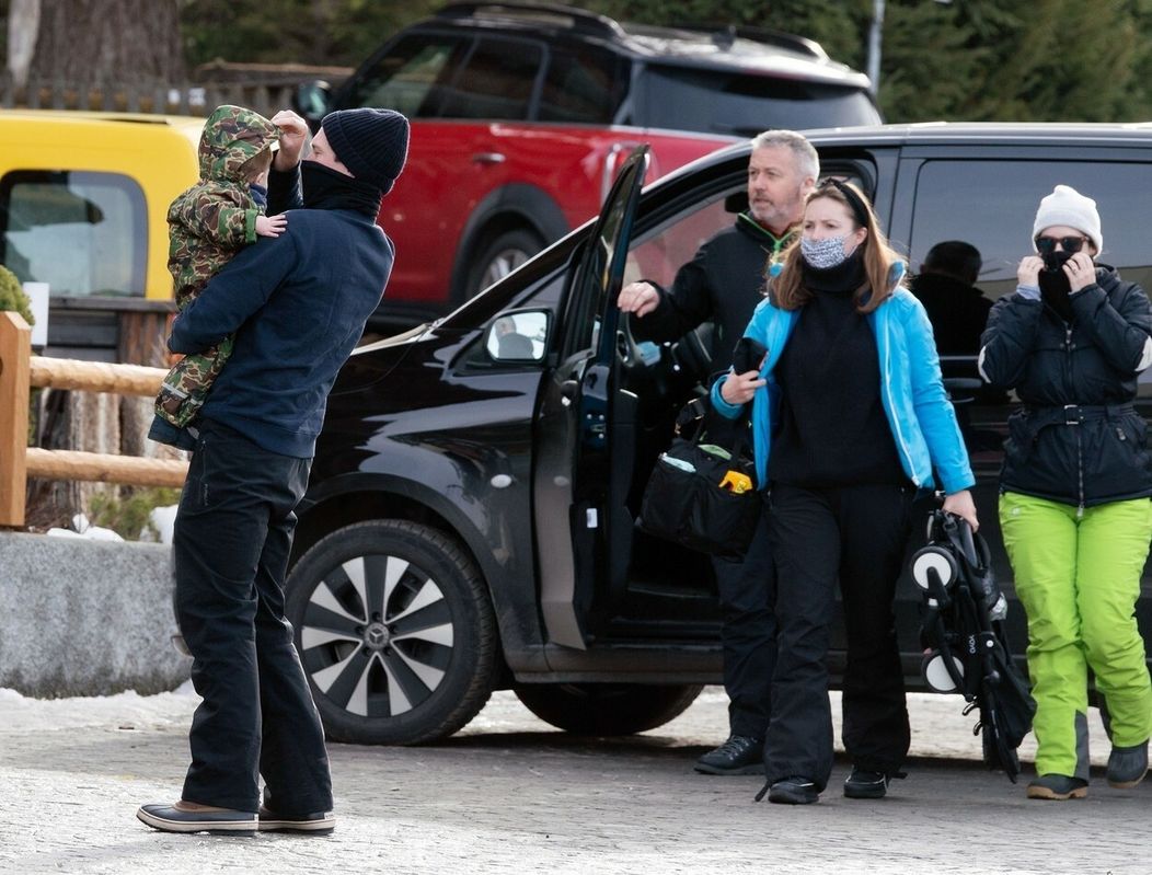 Princezná Eugenie s rodinou
