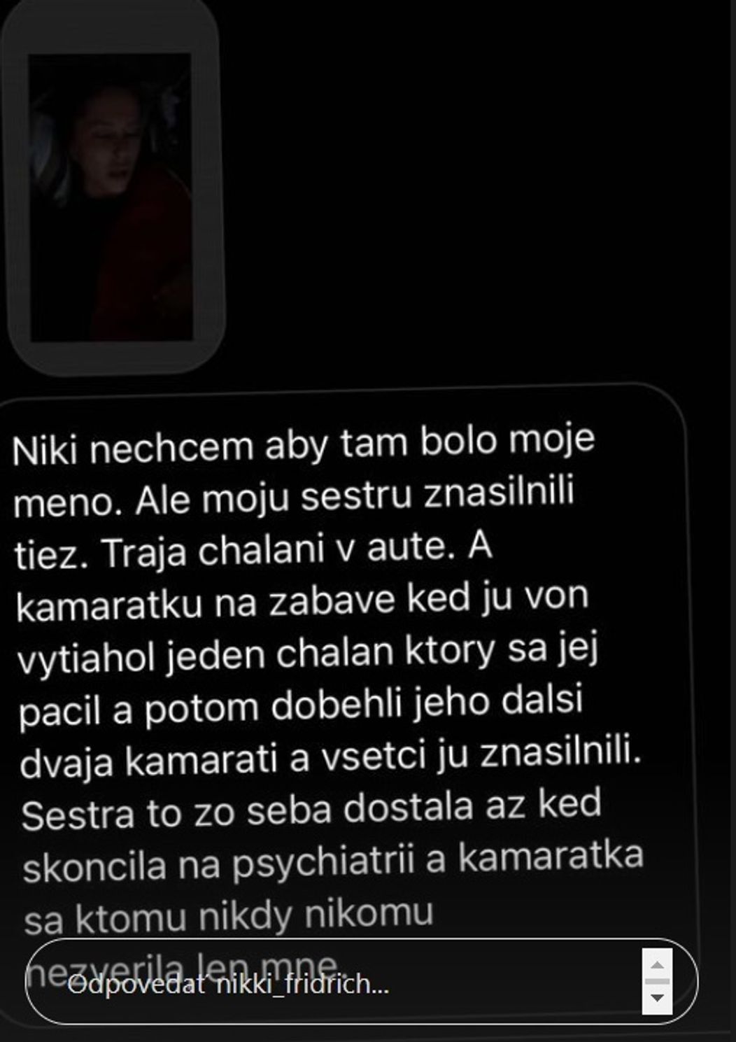 Nikole sa ozvali aj ďalšie obete