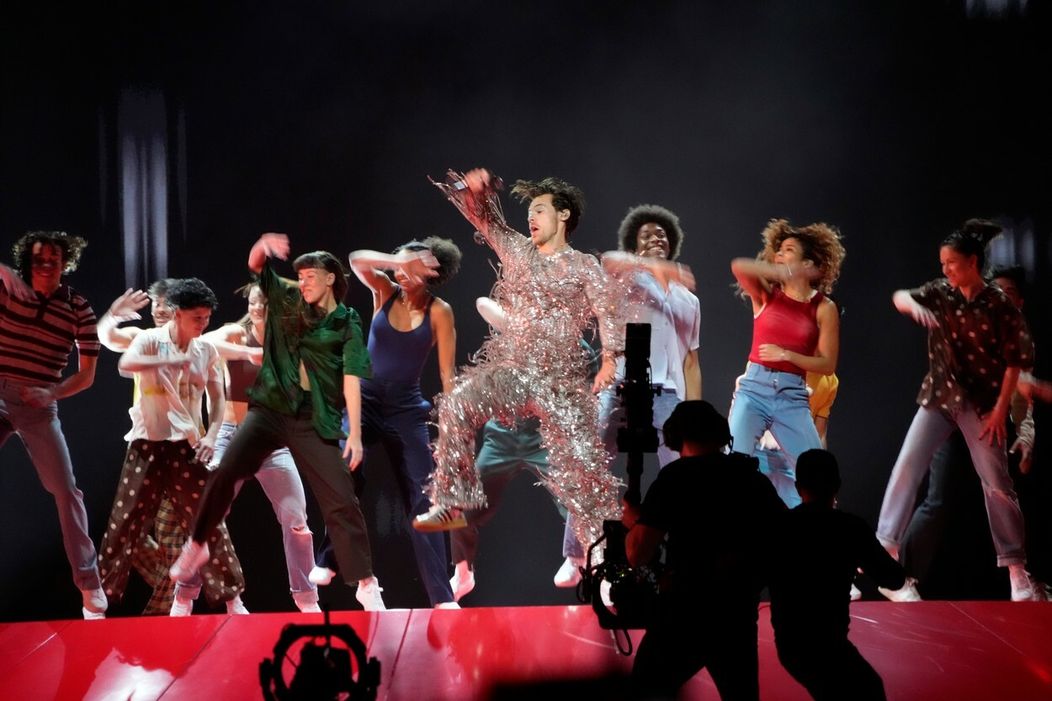 Harry Styles na 65. ročníku odovzdávania hudobných cien Grammy