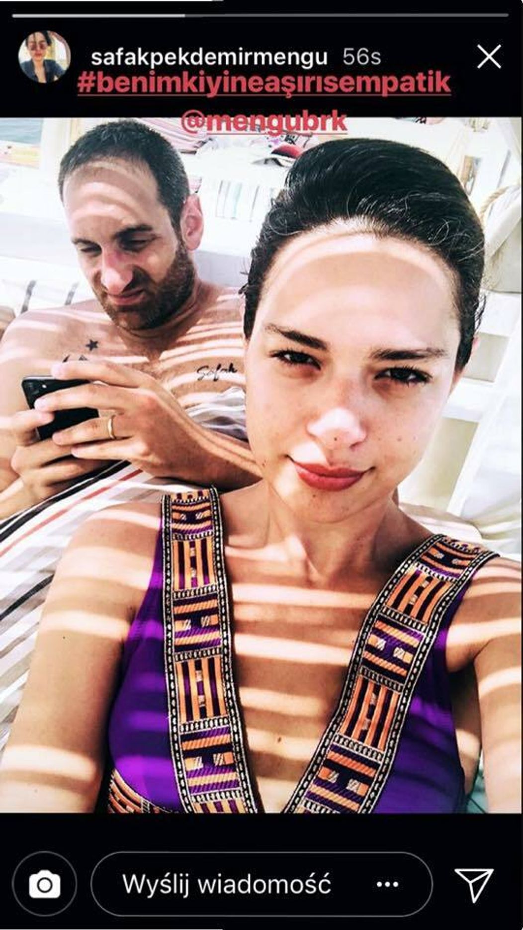 Şafak Pekdemir s manželom pred mesiacom