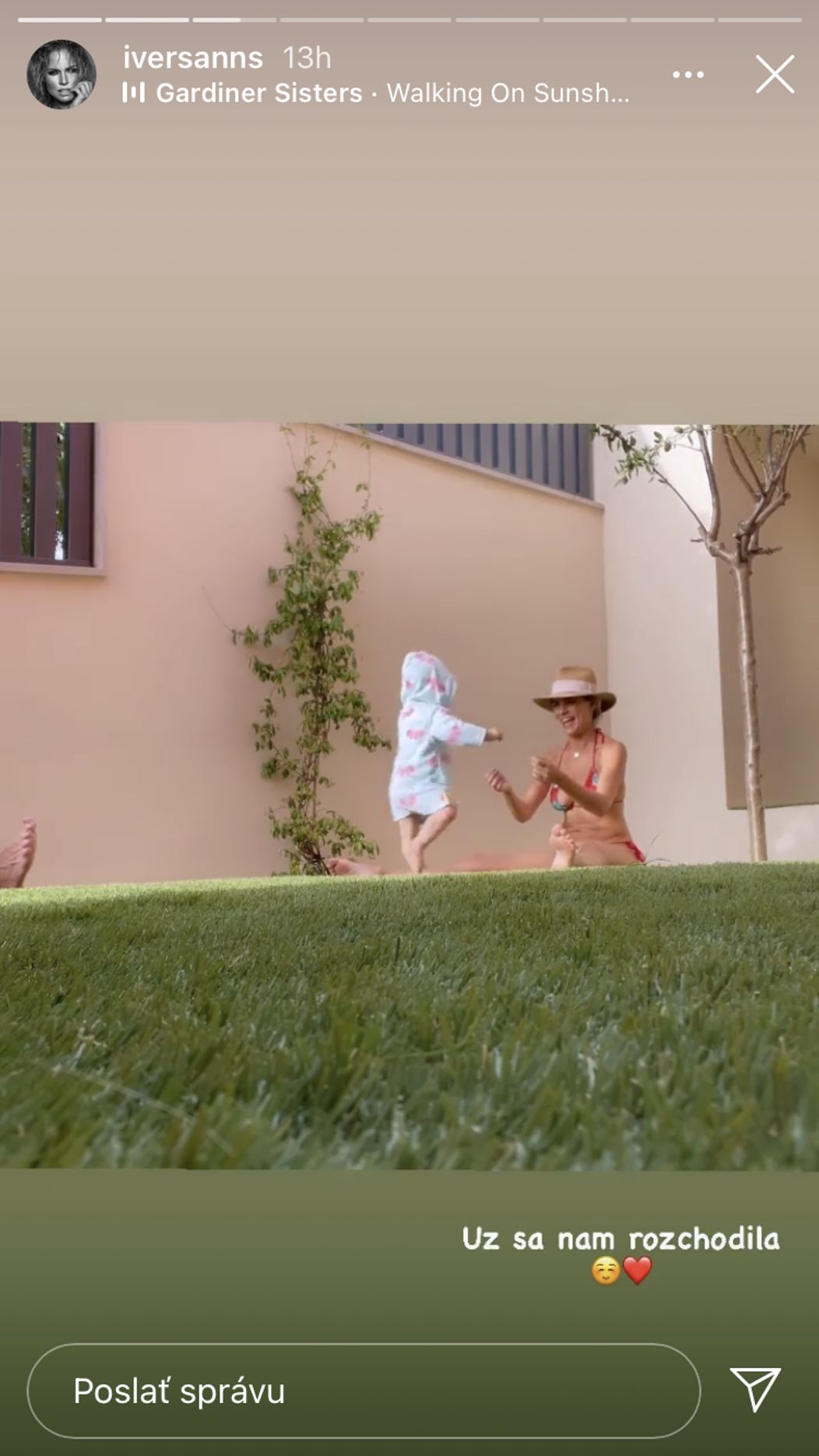 Prvé kroky malej Belly