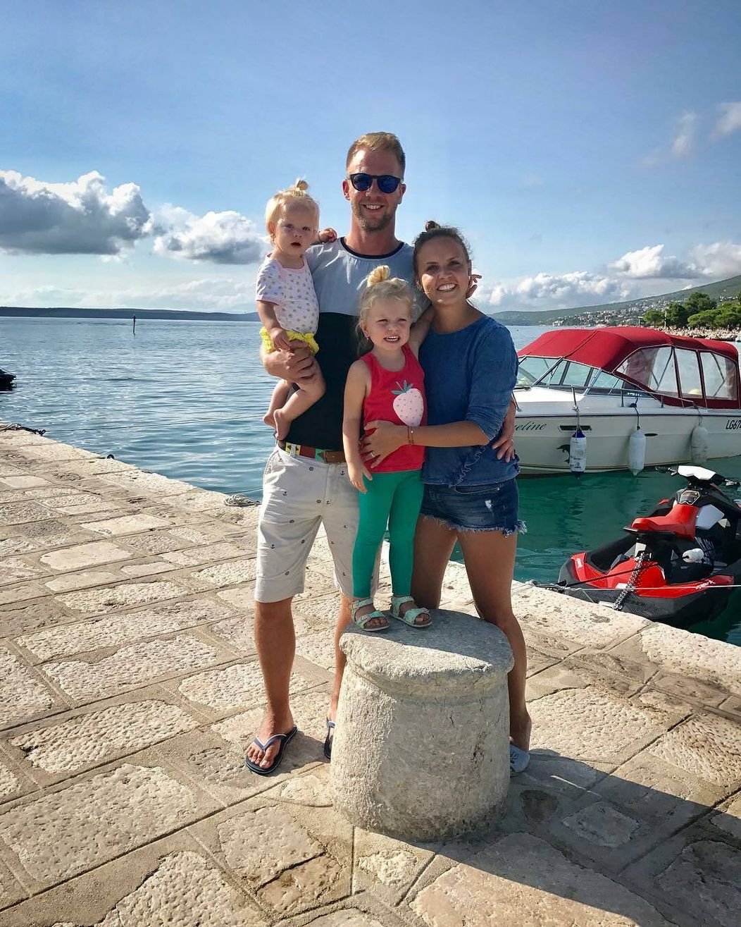 Matúš Krnčok s rodinou